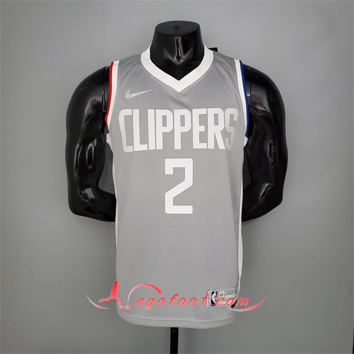 Maillot Los Angeles Clippers (Leonard #2) 2021 Gris Bonus Edition