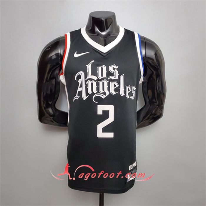 Nouveau Maillot Los Angeles Clippers (Leonard #2) Noir