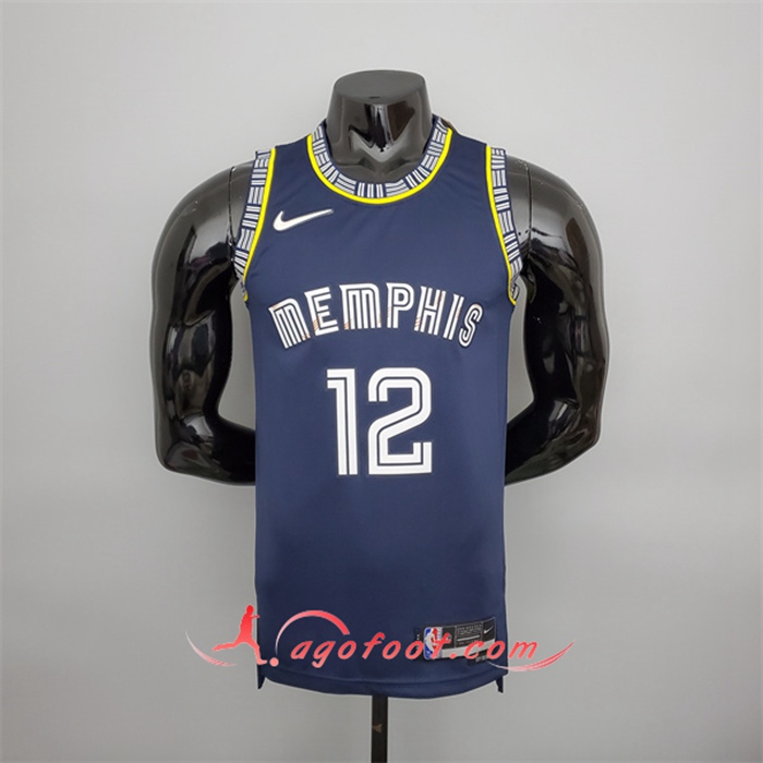 Maillot Memphis Grizzlies (Morant #12) 2022 Season Bleu Royal City Edition