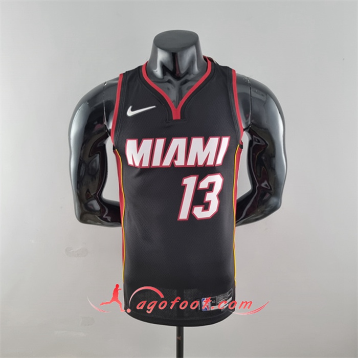 Maillot Miami Heat (Adebayo #13) Noir 75th Anniversary