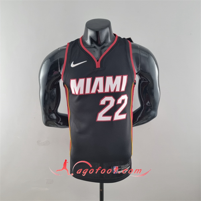 Maillot Miami Heat (Butler #22) Noir 75th Anniversary