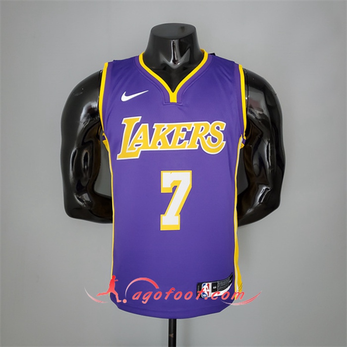 Maillot Los Angeles Lakers (Anthony #7) Pourpre/Jaune