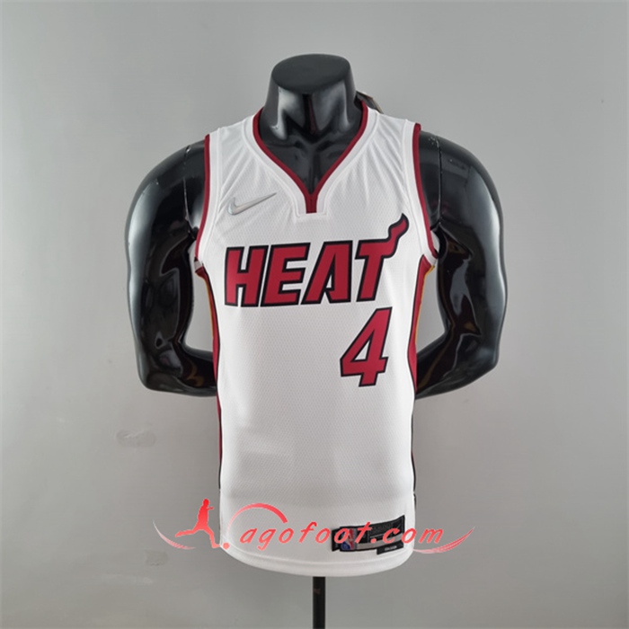 Maillot Miami Heat (Oladipo #4) Blanc 75th Anniversary