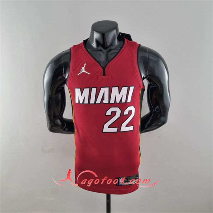 Maillot Miami Heat (Butler #22) Vin Rouge 75th Anniversary