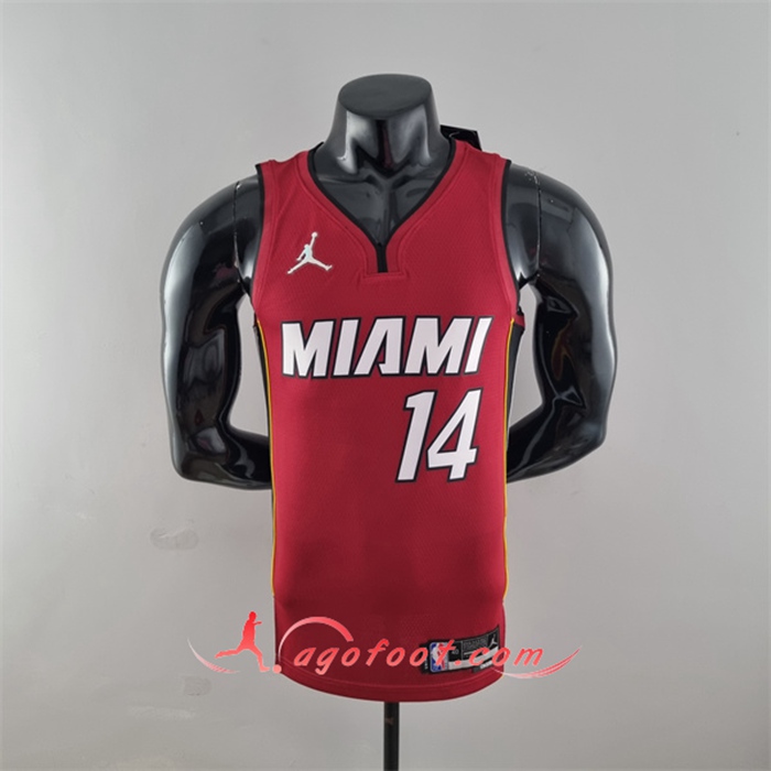 Maillot Miami Heat (Herro #14) Vin Rouge 75th Anniversary