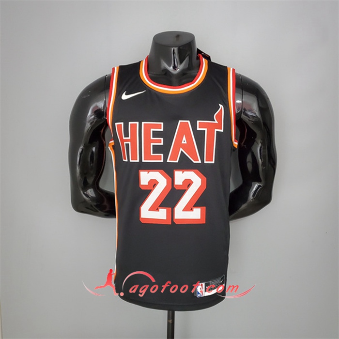 Maillot Miami Heat (Butler #22) 2018 Noir Retro Night