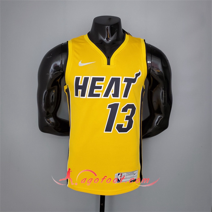 Maillot Miami Heat (Adebayo #13) 2021 Jaune Bonus Edition