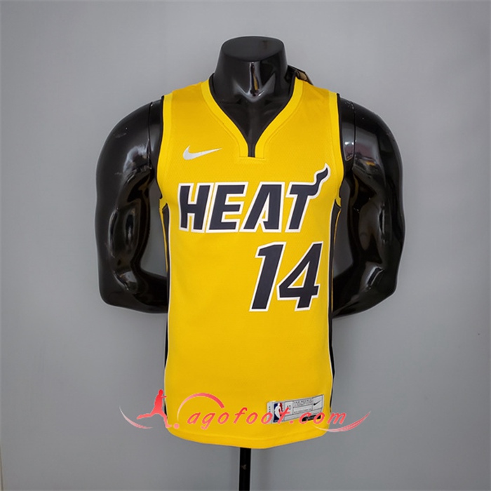 Maillot Miami Heat (Herro #14) 2021 Jaune Bonus Edition