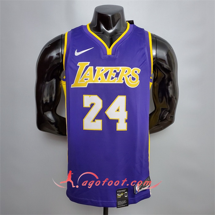 Maillot Los Angeles Lakers (Bryant #24) Pourpre/Jaune