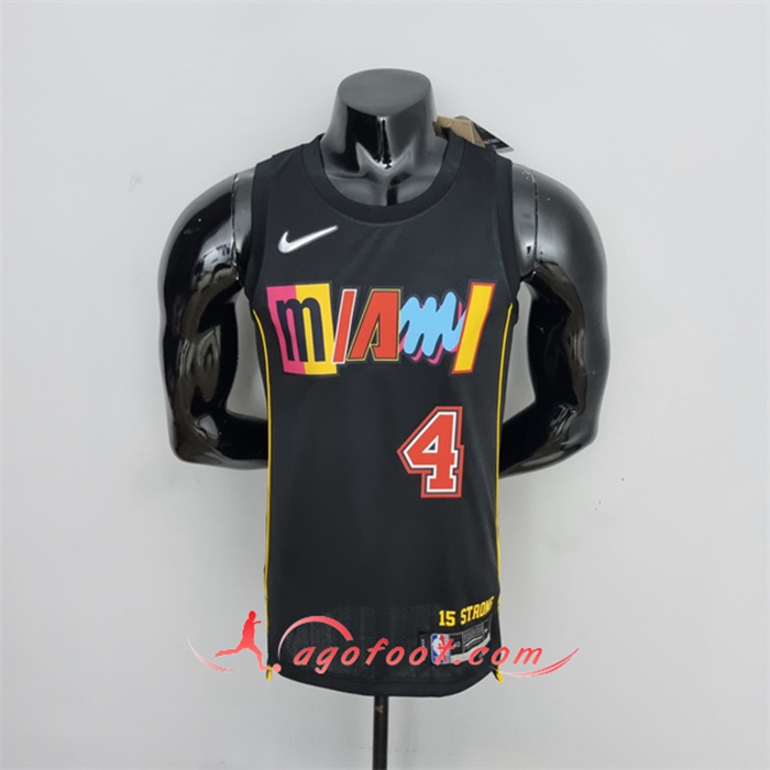 Maillot Miami Heat (Oladipo #4) 2022 Season Noir City Edition