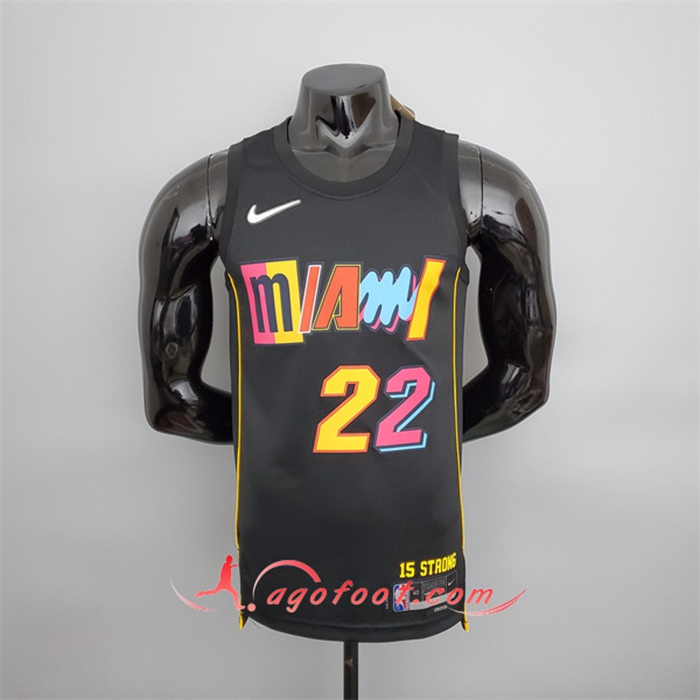Maillot Miami Heat (Butler #22) 2022 Season Noir City Edition
