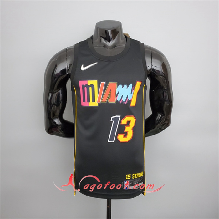Maillot Miami Heat (Adebay #13) 2022 Season Noir City Edition