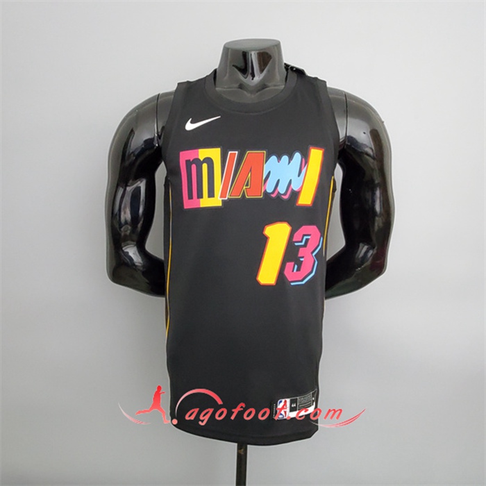 Maillot Miami Heat (Adebayor #13) 2022 Season Noir City Edition