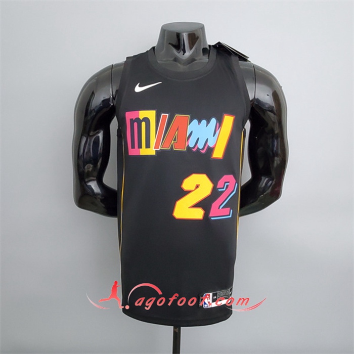 Nouveau Maillot Miami Heat (Butler #22) 2022 Season Noir City Edition