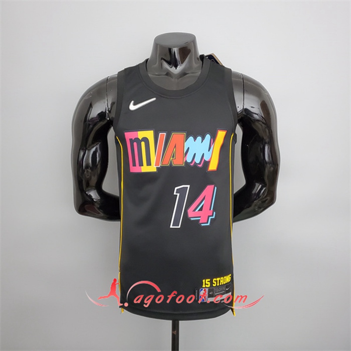 Nouveau Maillot Miami Heat (Herro #14) 2022 Season Noir City Edition