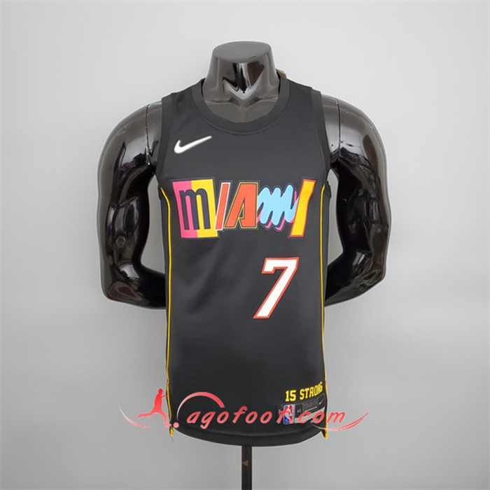 Maillot Miami Heat (Lowry #7) 2022 Season Noir City Edition