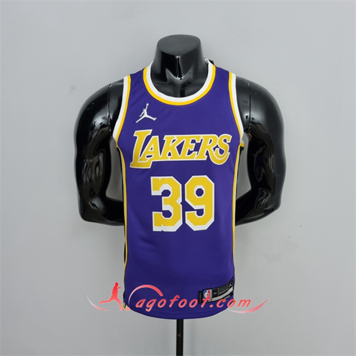 Maillot Los Angeles Lakers (Howard #39) Pourpre 75th Anniversary