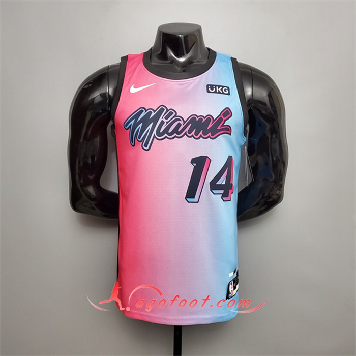 Nouveau Maillot Miami Heat (Herro #14) Rose/Bleu Gradient Color City Edition