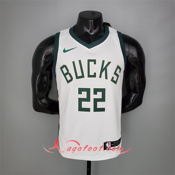 Maillot Milwaukee Bucks (Middleton #22) 2021 Domicile Blanc