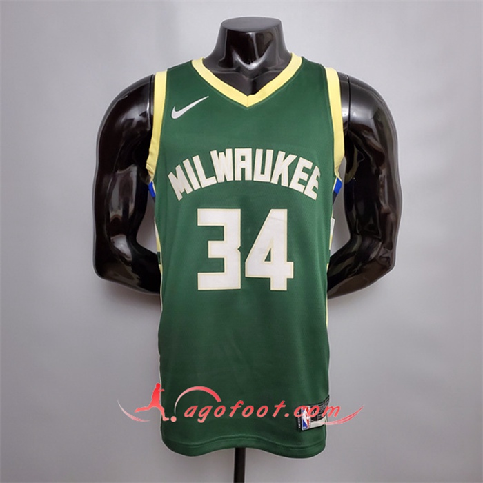Maillot Milwaukee Bucks (Antetokounmpo #34) Fruits Vert