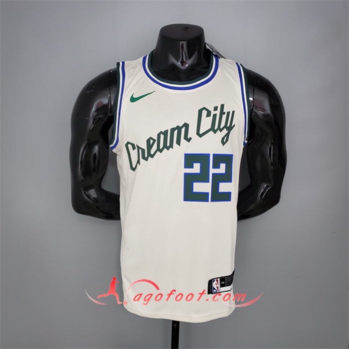 Maillot Milwaukee Bucks (Middleton #22) Beige