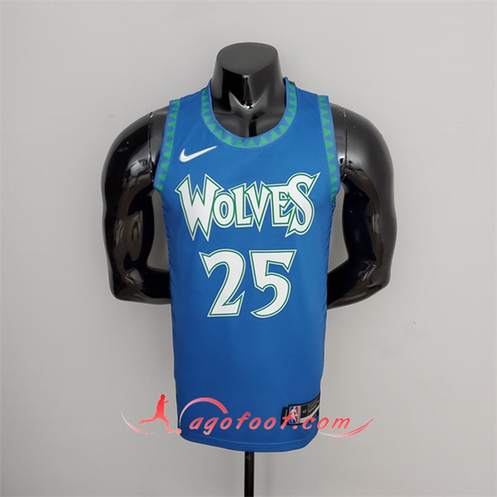 Maillot Minnesota Timberwolves (Rose #25) Bleu 75th Anniversary City Edition