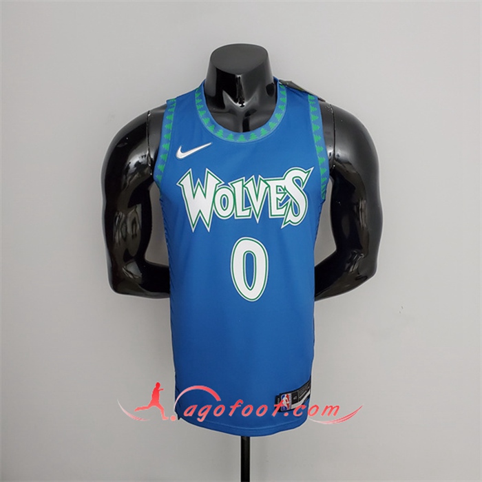 Maillot Minnesota Timberwolves (Russell #0) Bleu 75th Anniversary City Edition