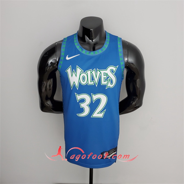 Maillot Minnesota Timberwolves (Towns #32) Bleu 75th Anniversary City Edition