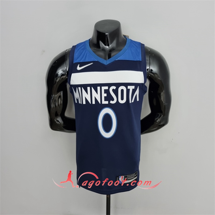 Maillot Minnesota Timberwolves (Russell #0) Bleu Royal 75th Anniversary