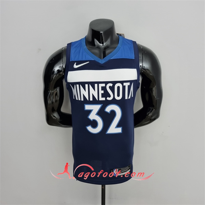 Maillot Minnesota Timberwolves (Towns #32) Bleu Royal 75th Anniversary