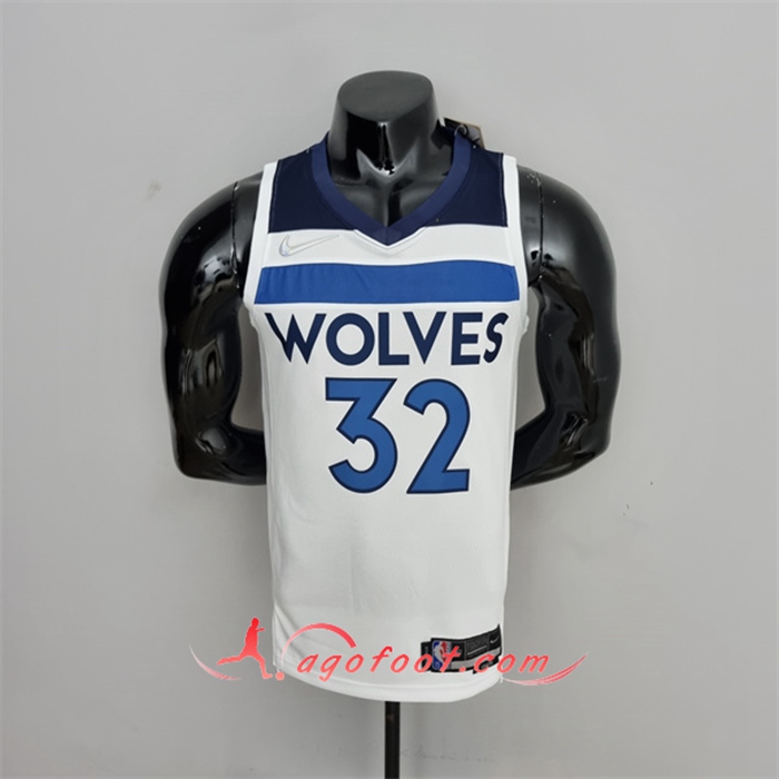 Maillot Minnesota Timberwolves (Towns #32) Blanc Royal 75th Anniversary