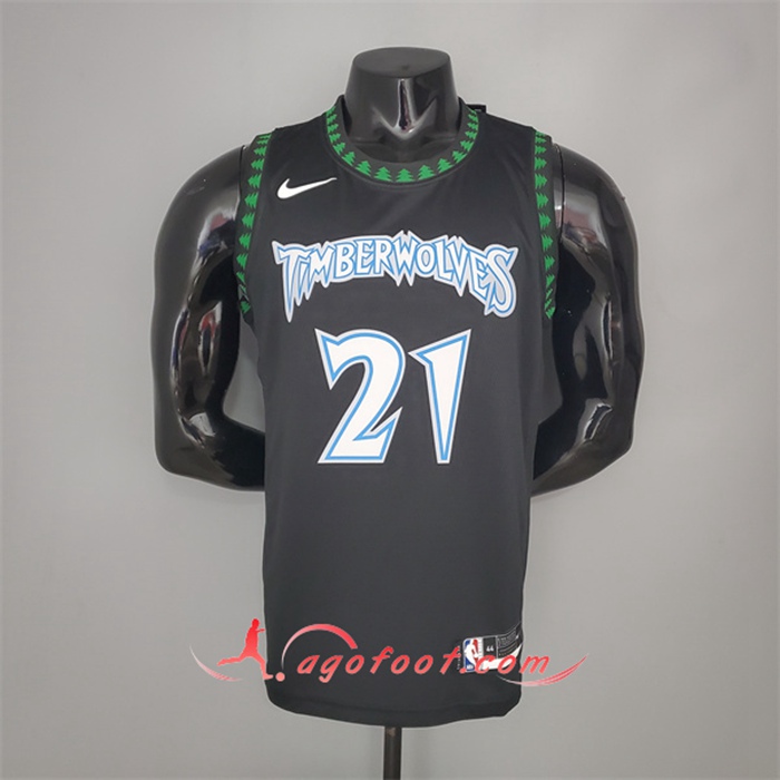 Maillot Minnesota Timberwolves (Garnett #21) 2018 Retro Noir