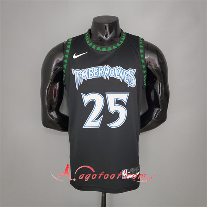 Maillot Minnesota Timberwolves (Rose #25) 2018 Retro Noir