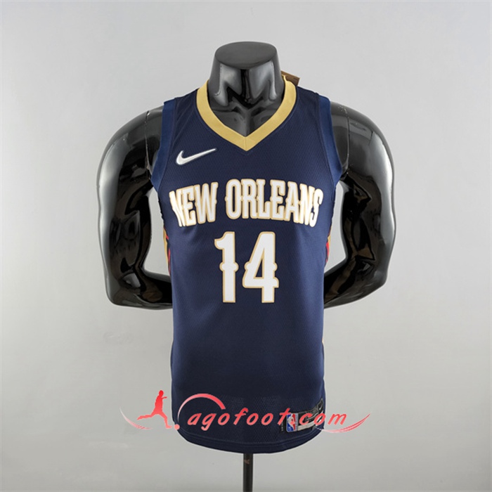Maillot New Orleans Pelicans (Ingram #14) Bleu Marins 75th Anniversary