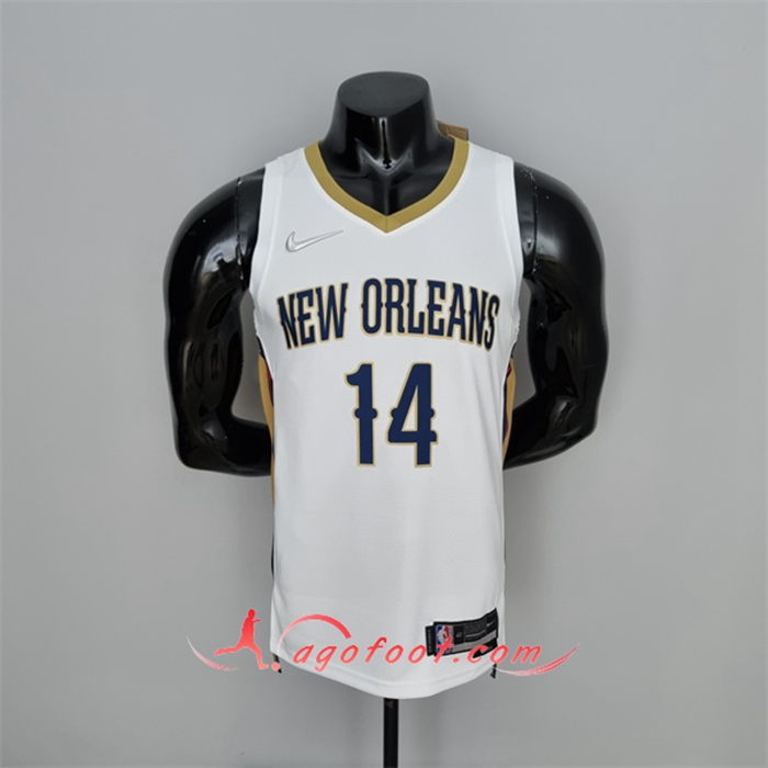 Maillot New Orleans Pelicans (Ingram #14) Blanc 75th Anniversary