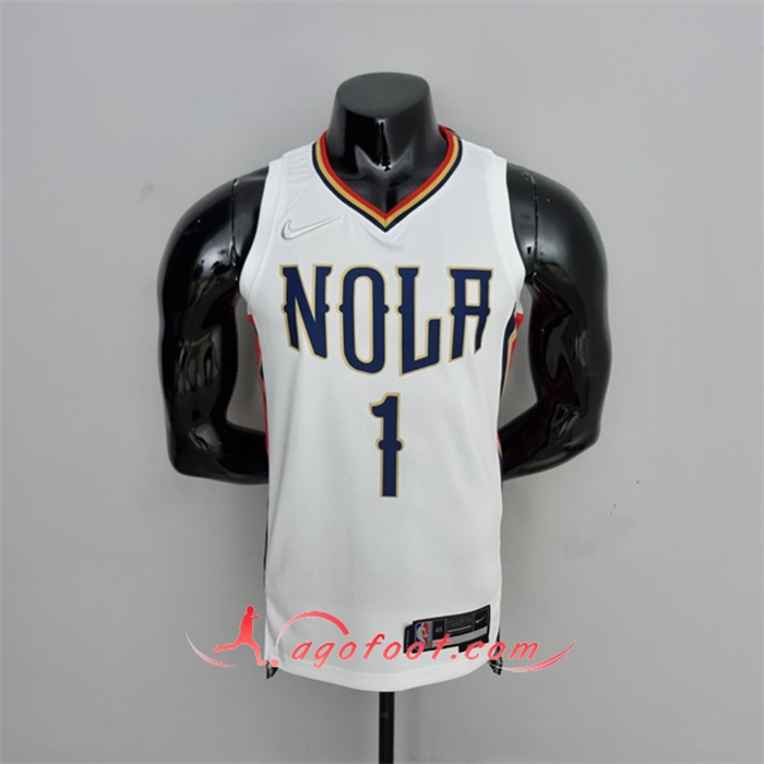 Maillot New Orleans Pelicans (Williams #1) 2022 Blanc City Edition