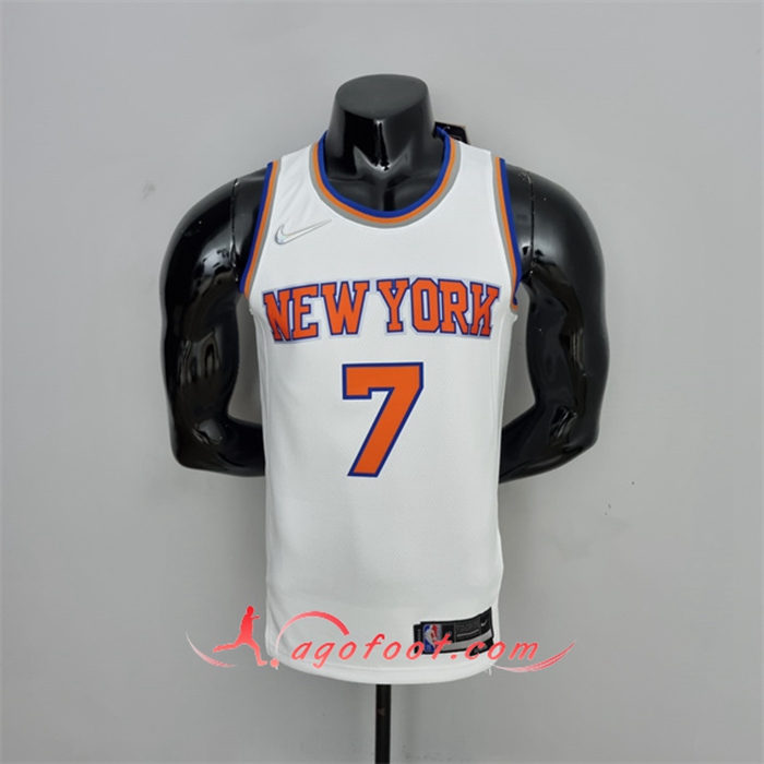 Maillot New York Knicks (Anthony #7) Blanc 75th Anniversary
