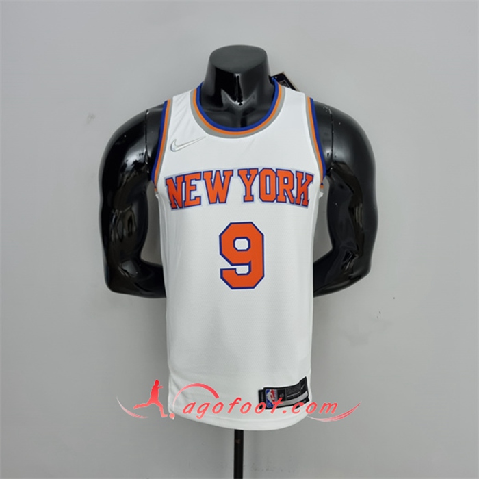 Maillot New York Knicks (Barrett #17) Blanc 75th Anniversary