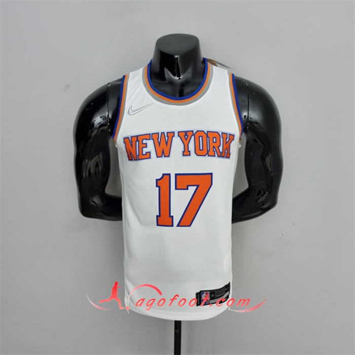 Maillot New York Knicks (Lin #17) Blanc 75th Anniversary