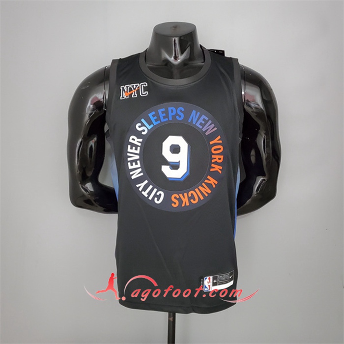 Maillot New York Knicks (Barrett #9) Noir City Edition
