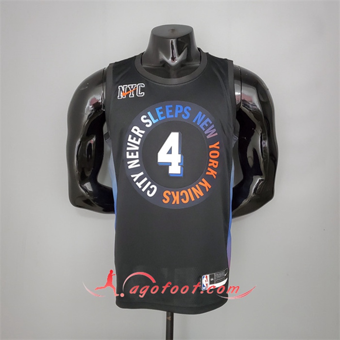 Maillot New York Knicks (Rose #4) Noir City Edition