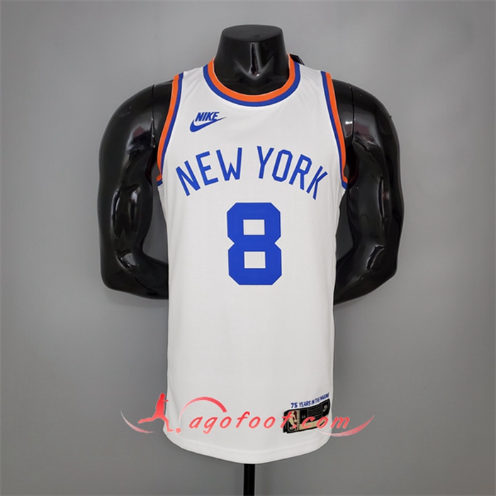 Maillot New York Knicks (Walker #8) Blanc 75th Anniversary