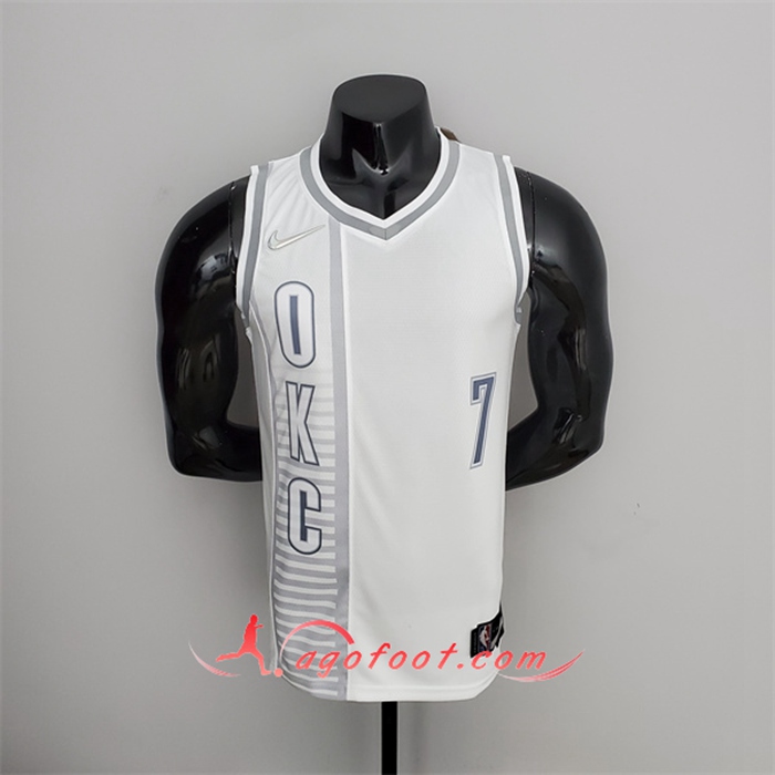 Maillot Oklahoma City Thunder (Anthony #7) Blanc 75th Anniversary City Edition