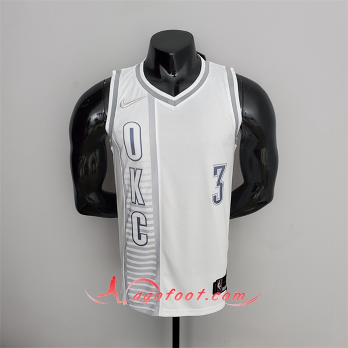 Maillot Oklahoma City Thunder (Paul #3) Blanc 75th Anniversary City Edition
