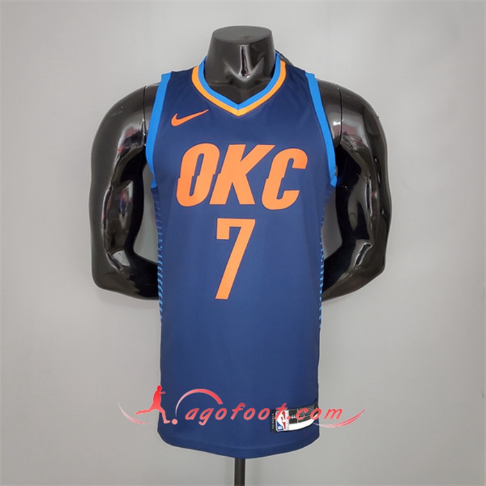 Maillot Oklahoma City Thunder (Anthony #7) Bleu Stripes