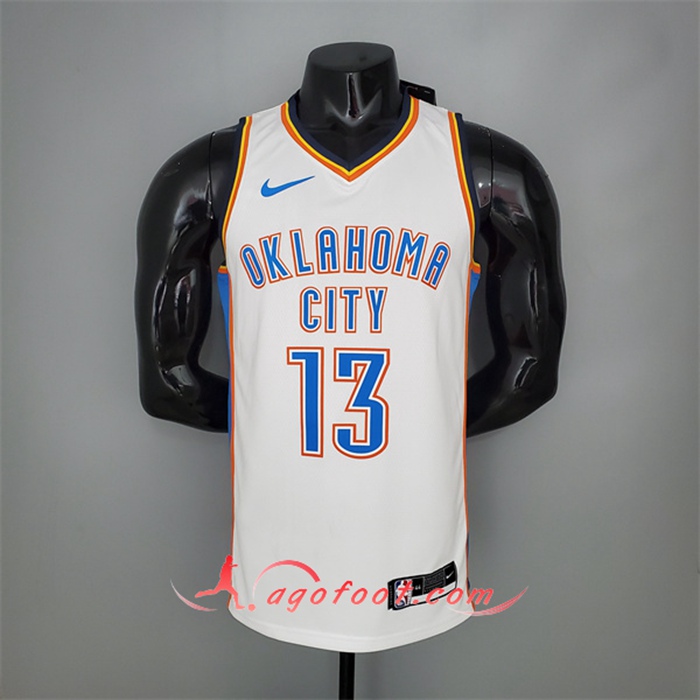 Maillot Oklahoma City Thunder (George #13) Blanc