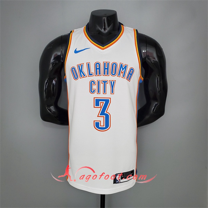 Maillot Oklahoma City Thunder (Paul #3) Blanc