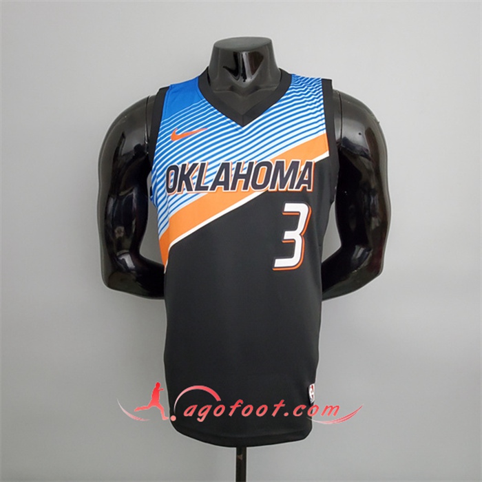 Maillot Oklahoma City Thunder (Paul #3) Noir City Edition