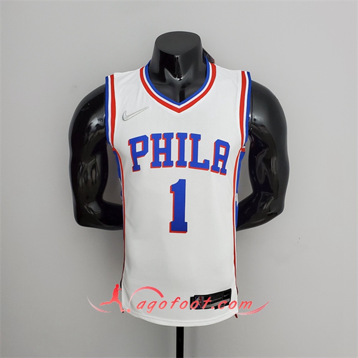 Maillot Philadelphia 76ers (Harden #1) Blanc 75th Anniversary