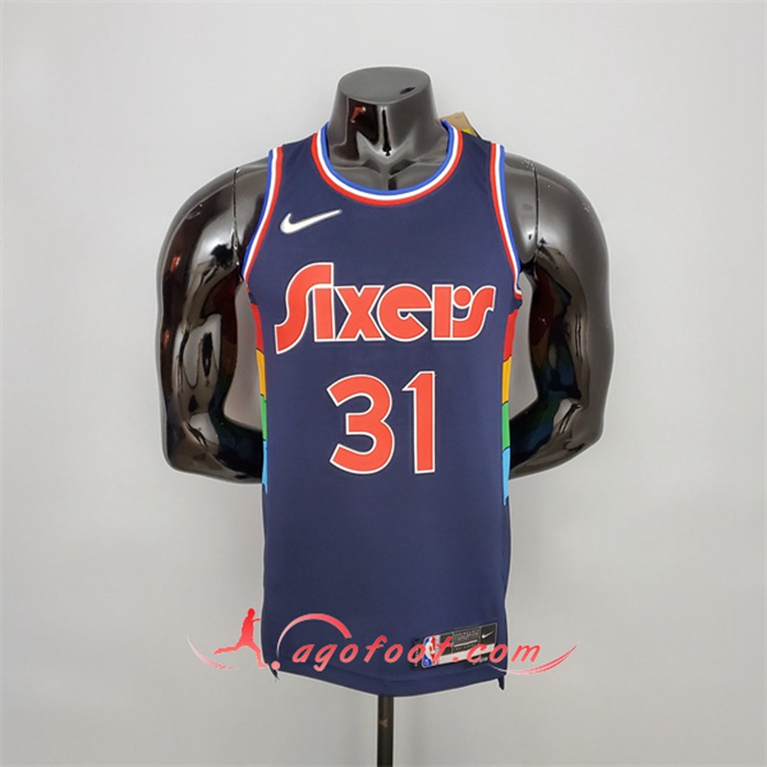 Maillot Philadelphia 76ers (Curry #31) 2022 Bleu Royal